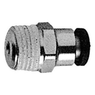 Legris 3175 62 17 1/2TubeODxR3/8 BSPT Male Stud Coupling NiPltBrass