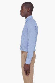 Dsquared2 Blue Classic Pinstripe Shirt for men