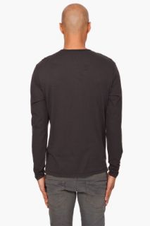 Lanvin Silk Placket Henley Shirt for men