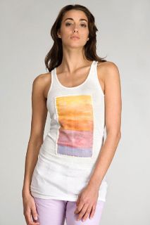 Acne  Beadu Patch Ecru Tank Top for women