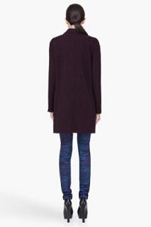 See by Chloé Dark Purple Wool Twill Coat for women