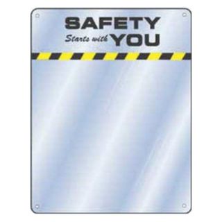 Tapco DM905 Notice Sign, 17 x 15In, YEL and BK/BL, ENG