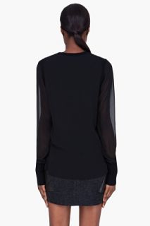 3.1 Phillip Lim Black Camel Wool Front Sweater for women
