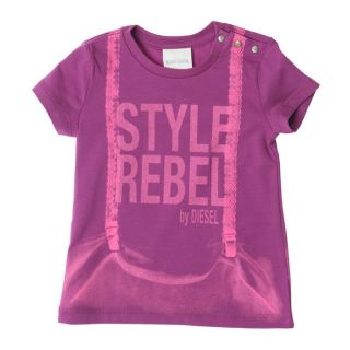 DIESEL T Shirt Trinkyb Bébé Fille Violet.   Achat / Vente T SHIRT