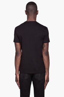 Mugler Black Iridescent Pocket T shirt for men