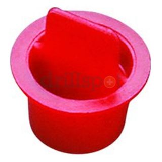 ) CPT19Q1 Red LDPE CPT 19 Tapered Center Pull Tab Plug, Pack of 1000