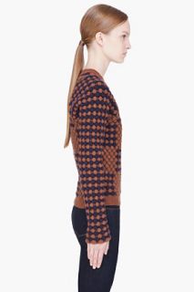 Kenzo Brown Combo Textured Sweater for women