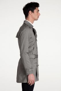 Shades Of Grey By Micah Cohen Tweed Trench Coat for men