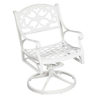 Cast Aluminum White Outdoor Swivel Chair Today $264.99