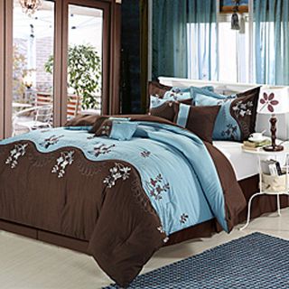 Rose Deco Chocolate/Blue 8 piece Comforter Set Today $89.99 3.8 (5