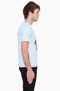 Kidrobot Blue Matt Groening T shirt for men