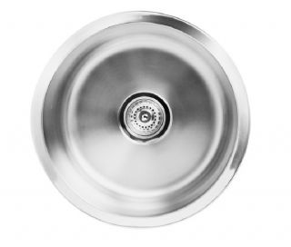Round Stainless Steel Undermount Kitchen Sink