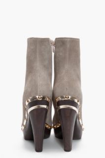 Diane Von Furstenberg Fausta Two Suede Boots for women