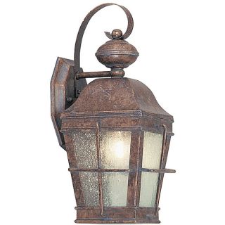 Patina Bronze Lantern Outdoor Wall Light Fixture