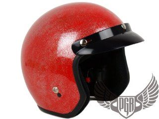 PGR 205 Retro Vintage Bobber Motorcycle Helmet DOT Approved (Large