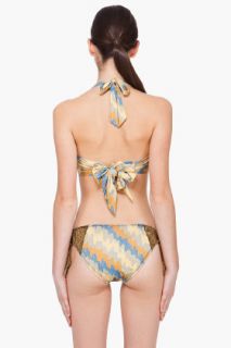 Suno Beige Tie Up Bikini Top for women