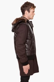 Givenchy Removable Leather Vest Coat for men