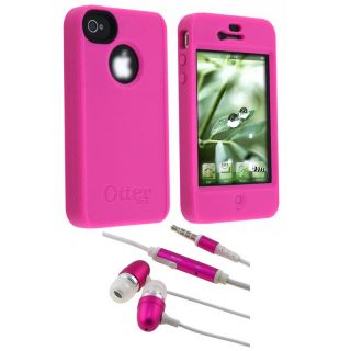 OtterBox Apple iPhone 4 Pink Impact Case/ Stereo Headset