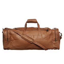 Royce Leather Top Grain Nappa 22 inch Carry On Duffel Bag