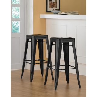 30 inch black metal bar stools set of 2 compare $ 125 99 today $ 99 99