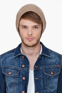 Mackage Beige Wool Taz Beanie for men