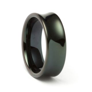 Black Tungsten Concave Band (8 mm)