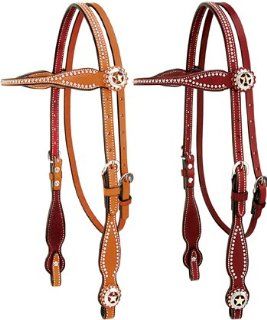 Weaver Leather Texas Star Browband Headstall Sports