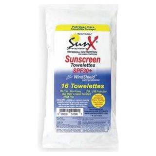 North By Honeywell 122020 Sunscreen, Towelettes, SPF30, PK 16