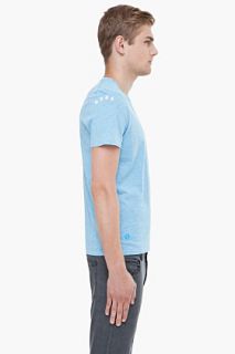 G Star Pastel Blue V neck T shirt for men