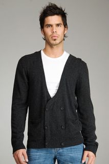B.son  Double Breasted Charcoal Cardigan for men