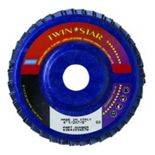 40 Grit Type 27 TwinStar Ceramic/Zirconia Plastic Flap Disc