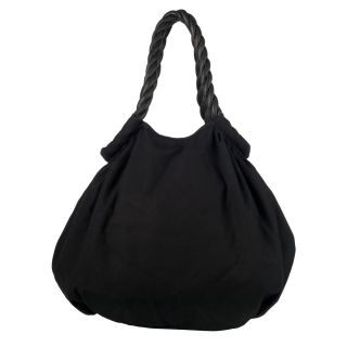 See by Chloe Black Twisted Double handle Canvas Tote Price $299.99