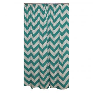 Chevron Turquoise Shower Curtain Today $139.99