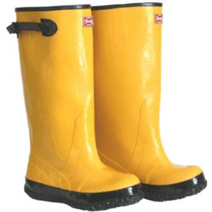 Boss Gloves 2KP448114 Size 14 17" Yellow Rubber Boot