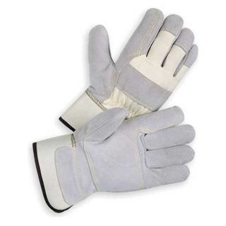 Condor 4JF93 Leather Gloves, Double Palm, L, PR