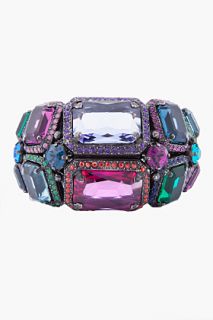 Lanvin Multicolor Glass Accent Cuff for women