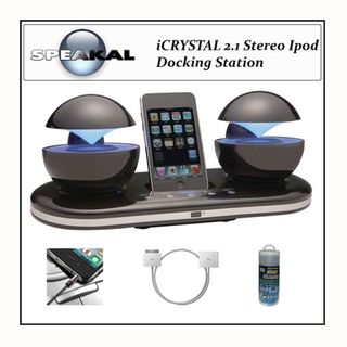 Speakal Icrystal iPod Docking Station System with Accessory Kit