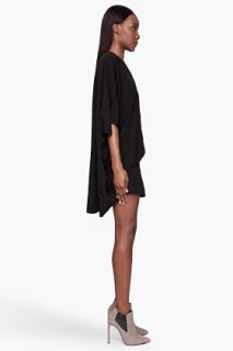 Neil Barrett Black Draping Inset skirt Dress for women