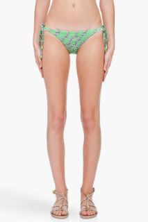 Diane Von Furstenberg Green Deinira Bikini Bottoms for women