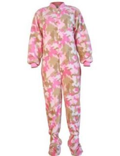 Big Feet Pjs Pink Camouflage (207) Micro polar Fleece