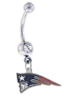 New England Patriots NFL Sexy Belly Navel Ring Jewelry