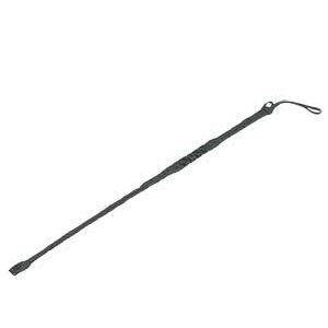 New 24 Black Genuine Leather Riding Crop Horse Whip