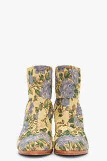 Rag & Bone Yellow Tapestry Newbury Ankle Boots for women