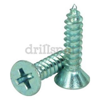 DrillSpot 0143855 #6 19 x 1 Phillips Flat Head High Low Sheet Metal