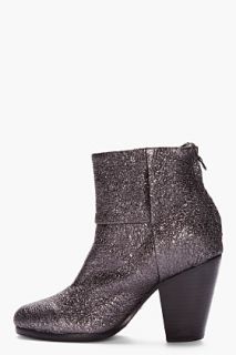 Rag & Bone Metallic Silver Newbury Ankle Boots for women