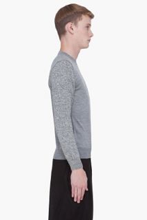 Maison Martin Margiela Grey Tonal Sleeve Sweater for men