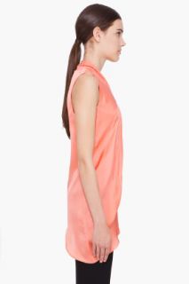 Hussein Chalayan Coral Pinch Silk Blouse for women