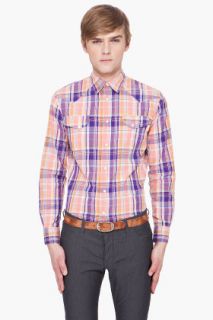 Paul Smith Jeans Tailored Plaid Western Shirt for men