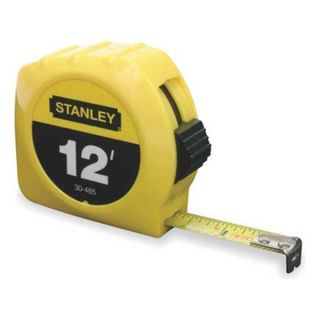 Stanley 30 485 Measuring Tape, 12 Ft, Yellow, Forward