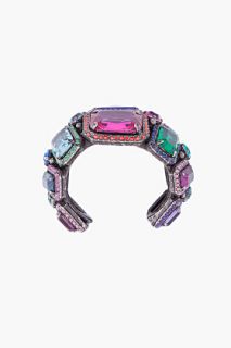 Lanvin Multicolor Glass Accent Cuff for women